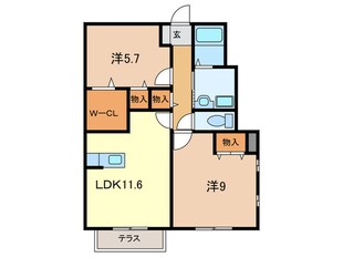 コンフォート大島ⅢAの物件間取画像